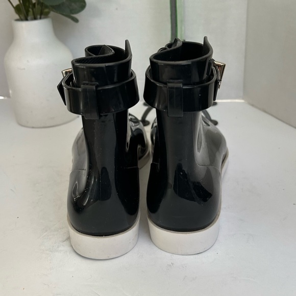 Jason Wu x Melissa Ankle High Rubber Black Rain Boots. Size 7 - Picture 4 of 9